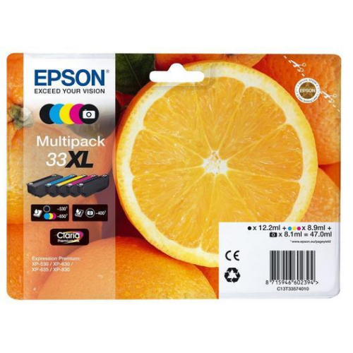 Original Epson 604, 604XL, Pineapple Multipack Ink Cartridge T10H9