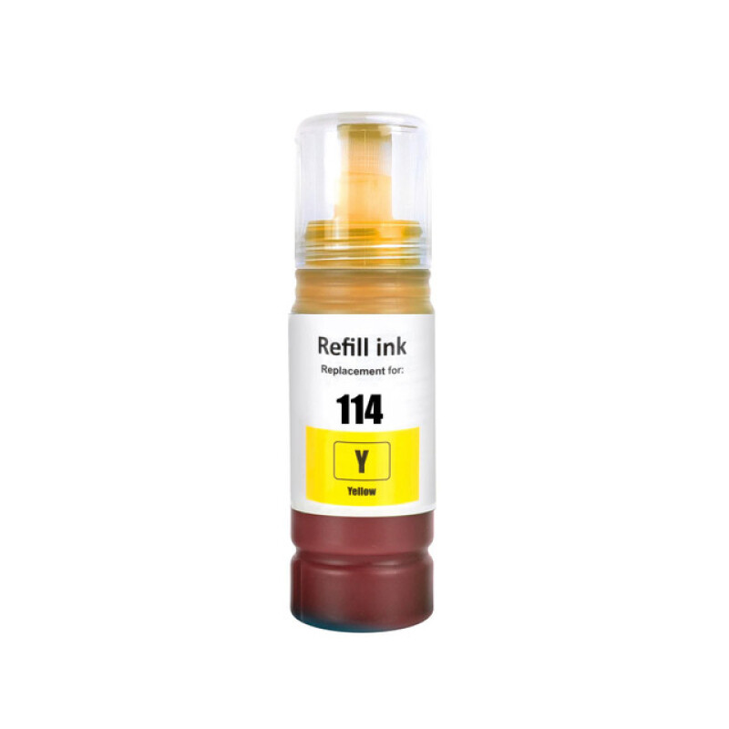 Compatible Epson 114 Yellow Ink Bottle