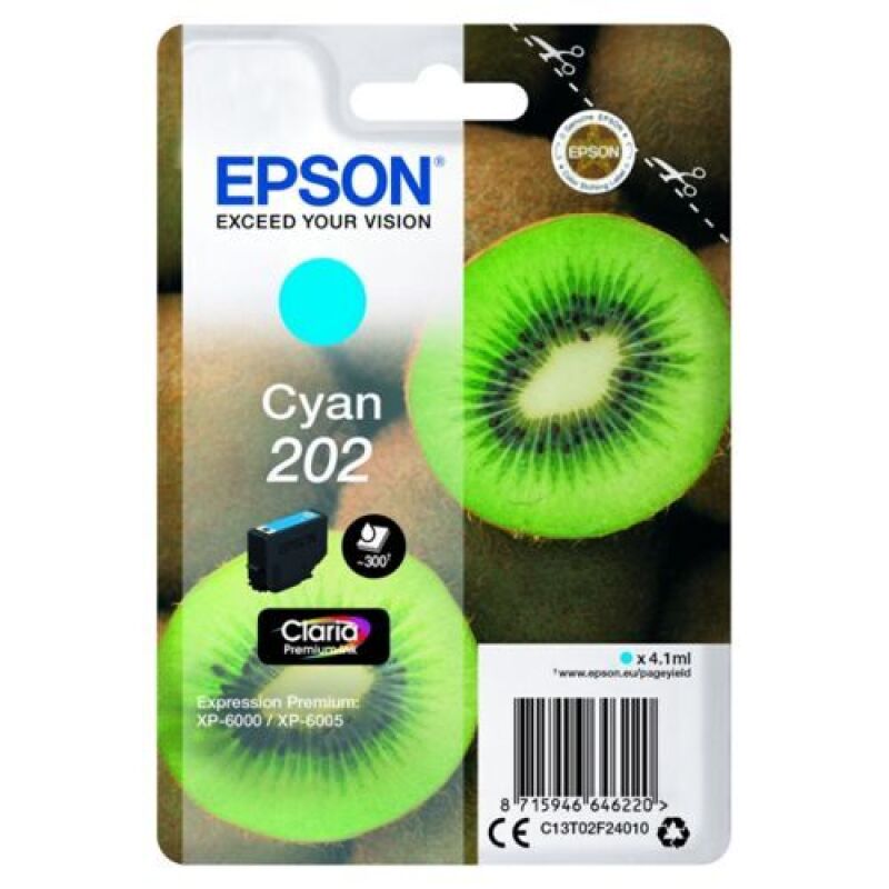 Epson 202 Original Cyan Ink Cartridge