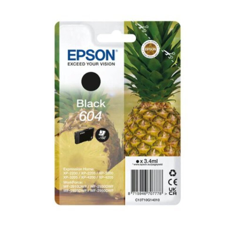 Epson 604 Pineapple Original Black Ink Cartridge