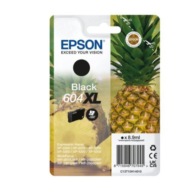 Epson 604XL Pineapple Original High Capacity Black Ink Cartridge