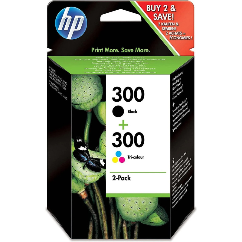 HP 300 Original Black + Colour Ink Cartridge Multipack