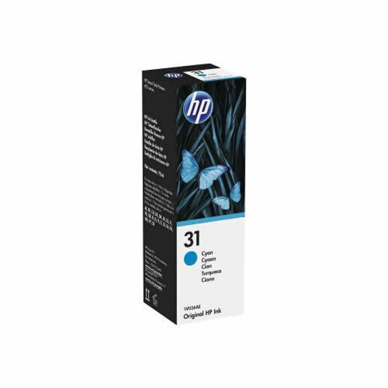 HP 31 Original Cyan Ink Bottle - 1VU26AE