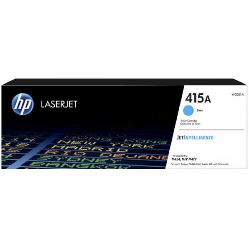 Original HP 415A W2031A Toner Cartridge - Cyan