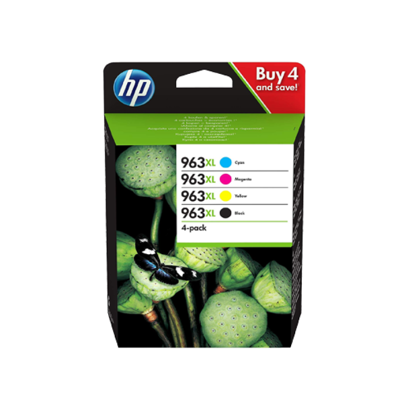 Hp 963xl Multipack Ink Cartridges Bk C M Y Original Internet Ink