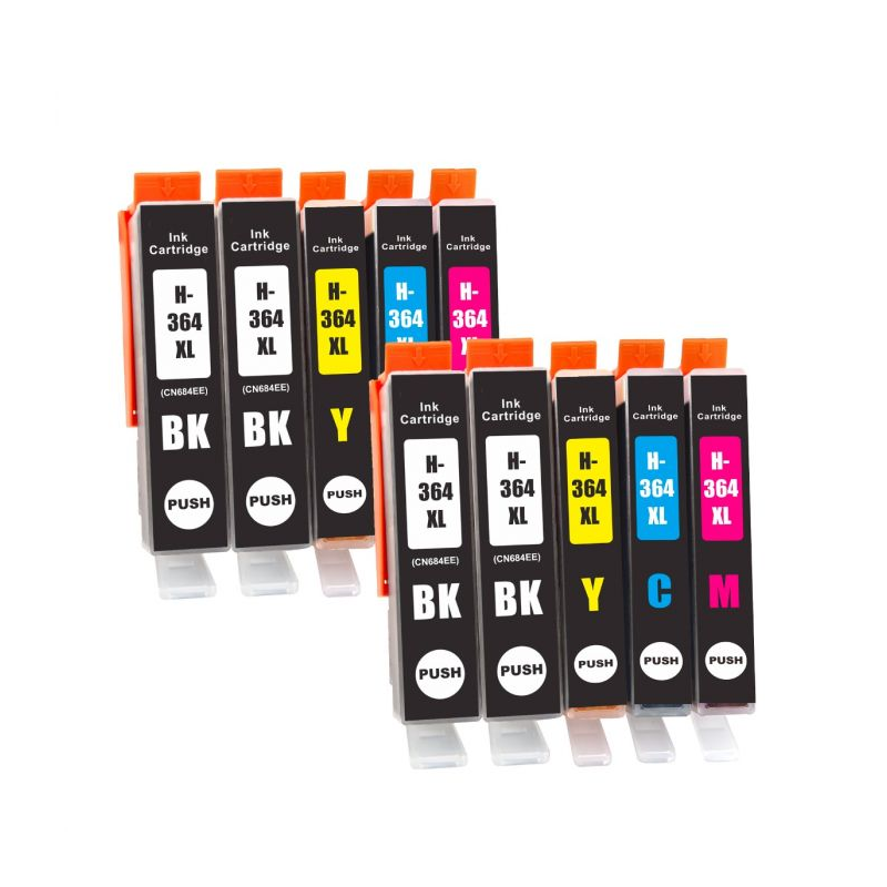 nek Dijk naaimachine Compatible HP 364 Super XL Ink Cartridge Twin Multipack + 2 Extra Black Inks  [10 Pack] BK/C/M/Y [No Photo Black] | Internet Ink
