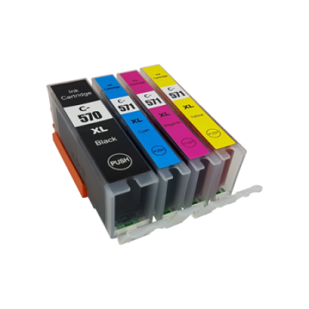Compatible Canon PGI-570XL CLI-571XL Ink Cartridge Multipack - 4 Inks