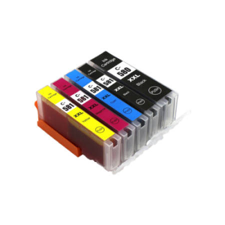 Compatible Canon PGI-580 CLI-581 XL Ink Cartridge Multipack - 5 Inks