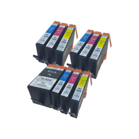 Compatible HP 934XL 935XL Ink Cartridge 10 Pack - Extra Colours