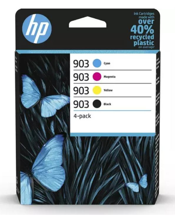 HP 903Xl black and HP 903 1x cyan/magenta/yellow original Ink