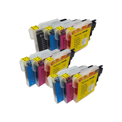 

Compatible Brother LC1100 Ink Colour Mixed Multipack - 10 Inks