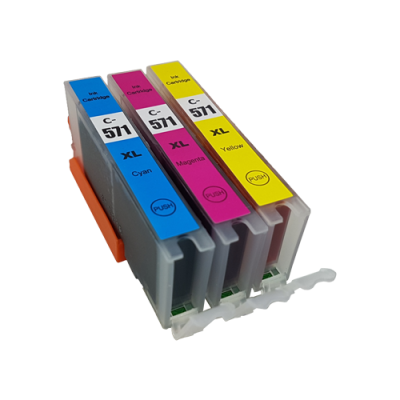 

Compatible Canon CLI-571XL Ink Cartridge Colour Triple Pack C/M/Y