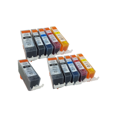 

Compatible Canon CLI-521 PGI-520 Ink TWIN PACK + Free PGI-520 Black - 11 Inks