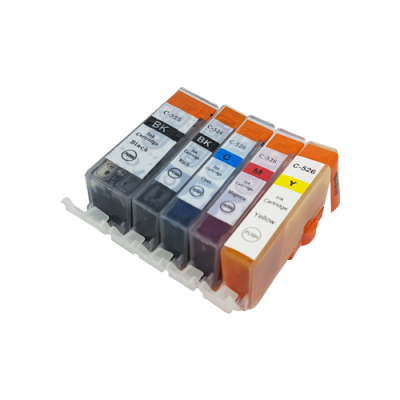 

Compatible Canon CLI-526 Ink Cartridge Multipack + PGI-525 BK/C/M/Y/PB