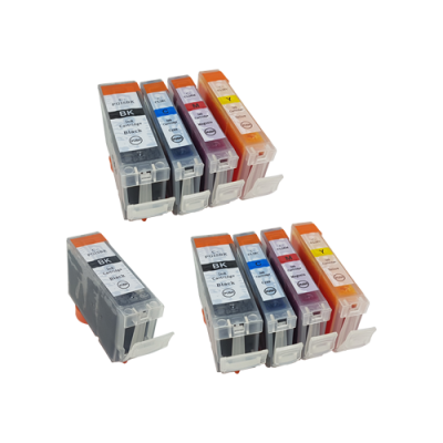 

Compatible Canon CLI-8 PGI-5 Ink Cartridge TWIN Multipack + Free PGI-5 (No Photo Black) - 9 Inks