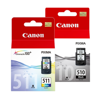 

Canon PG510 + CL511 Multipack Ink Cartridges BK/C/M/Y