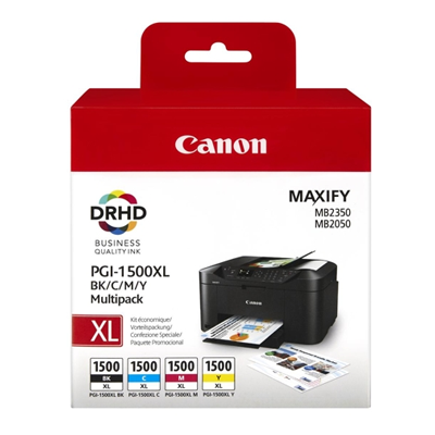 

Canon PGI-1500XL Multipack Ink Cartridges BK/C/M/Y Original