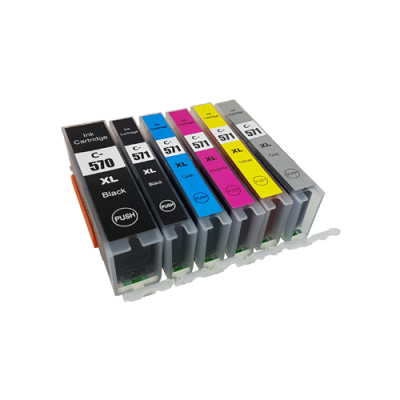 

Compatible Canon PGI-570XL CLI-571XL Ink Cartridge Multipack - 6 Inks