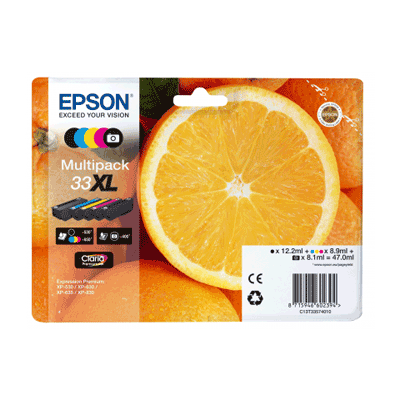 

Epson 33XL T3357 Ink Cartridge Multipack 5 Inks