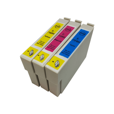 

Compatible Epson T0712 - T0714XL Ink Cartridge Colour Pack - 3 Inks