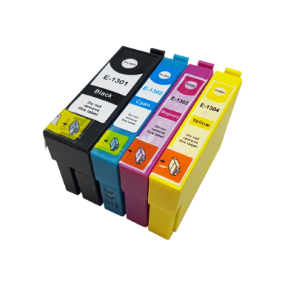 

Compatible Epson T1305 Multipack (T1301/2/3/4) Ink Cartridges BK/C/M/Y